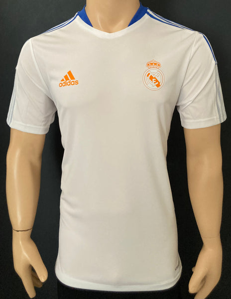 2021-2022 Real Madrid Home Training Shirt Top Staff Mint Condition Size Medium