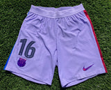 2021 - 2022 Barcelona Short Away Pedri 16 Cup Player Issue Kitroom Size M
