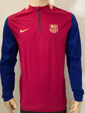 2023-2024 FC Barcelona Training Top Player Issue Kitroom Storm Zipper Mint Multiple Sizes