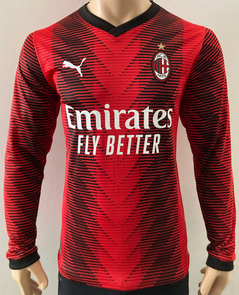 2023-2024 AC Milan Long Sleeve Home Shirt BNWT Multiple Sizes