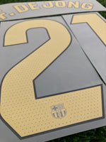 2024-2025 Frenkie De Jong 21 FC Barcelona Home Name Set and Number La Liga Player Issue TextPrint