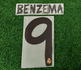2013-2014 Real Madrid CF Home Name Set and Number Karim Benzema Player Issue Champions and Cup Sporting ID