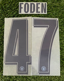 2025-2026 Manchester City Phil Foden Home Name Set and Number Champions League and Cup Stilscreen Adult Size