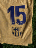 2022-2023 FC Barcelona Away Shorts Christensen 15 Kitroom Player Issue La Liga Pre Owned Size L