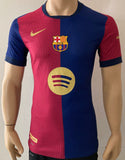 2024-2025 FC Barcelona Home Shirt Lamine Yamal La Marato Player Issue Kitroom La Liga Vs Leganes Mint Size M