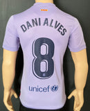 2021-2022 FC Barcelona Away Shirt Dani Alves La Liga BNWT Size S