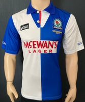 1995-1996 Blackburn Rovers Home Shirt Premier League Champions Pre Owned Size S