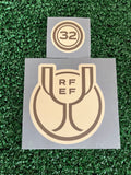2025-2026 FC Barcelona Copa del Rey Patches Player Issue Textprint Badges Cup