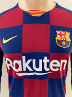 2019-2020 FC Barcelona Long Sleeve Home Shirt Piqué La Liga Kitroom Player Issue Mint Condition Size L