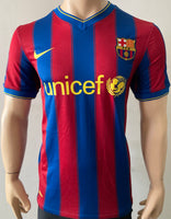 2009-2010 FC Barcelona Home Shirt Messi LFP Pre Owned Size L