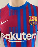 2021-2022 FC Barcelona Long Sleeve Home Shirt Ferran Torres La Liga Mint Condition Size M