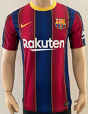 2020-2021 FC Barcelona Home Shirt Lionel Messi LaLiga Pre Owned Size XL