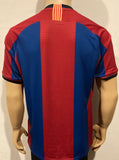 2018 FC Barcelona Home Shirt 1998 Player Issue Authentic Special Edition Retro Pre Owned Size L (Fitted)