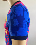 2021-2022 FC Barcelona Third Shirt Player Issue Authentic European Competition Pre Owned Size S