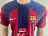 2023-2024 FC Barcelona Home Shirt Fermin Lopez El Clasico Rolling Stones Special Version La Liga New BNWT Size M