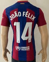 2023-2024 FC Barcelona Home Shirt Joao Felix Marato