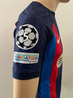2022-2023 FC Barcelona Home Shirt Hector Bellerin Player Issue Champions Authentic Mint Size M