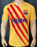 2021-2022 FC Barcelona Fourth Shirt Senyera Pedri Europa League BNWT Size S