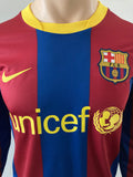 2010-2011 FC Barcelona Long Sleeve Home Shirt Piqué Barça B BNWT Size S