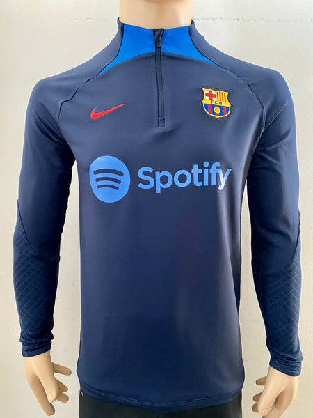 2022-2023 Barcelona Half Zip Training Staff XAVI Kitroom Mint Condition Size L