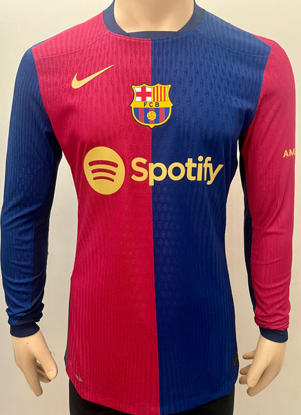 2024-2025 FC Barcelona Home Shirt Player Issue Kitroom Old Spotify New BNWOT Multiple Sizes (Fitted)