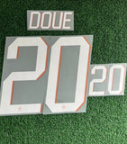 2026 France National Team Home Name Set and Number Desire Doue Monblason Adult Size