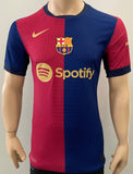 2024-2025 FC Barcelona Home Shirt Lamine Yamal Player Issue Kitroom Mint Multiple Sizes