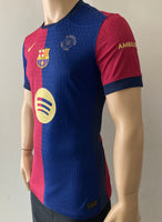 2024-2025 FC Barcelona Home Shirt Player Issue Authentic 125 years anniversary La Liga New Multiple Sizes