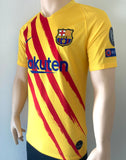 2020-2021 FC Barcelona Fourth Shirt Senyera Pedri 16 Champions League BNWT Size S