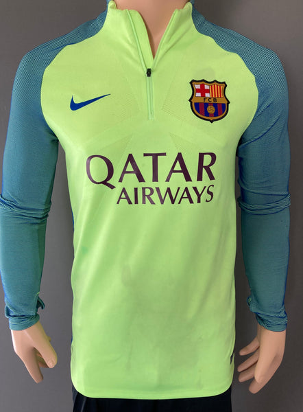 2016-2017 FC Barcelona Training Top Kitroom Player Issue Pre Owned Size M