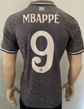 2024-2025 Real Madrid CF Third Shirt Kylian Mbappe Player Issue Shirt Authentic Champions League Size M