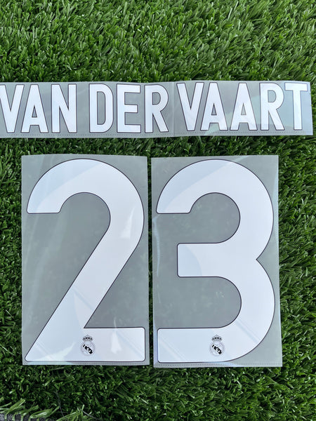 2009 - 2010 Van Der Vaart Real Madrid Away Name Set Player Issue Sporting ID