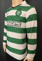 2010-2011 Celtic Glasgow Long Sleeve Home Shirt Kitroom Player Issue Pre Owned Size M