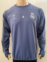 2016 2017 Real Madrid Hoddie Training UCL KROOS 8 Kitroom Player Issue Size M