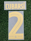 2024-2025 Cubarsí 2 FC Barcelona Home Name Set and Number Champions League Cup Player Issue TextPrint