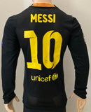 2013-2014 FC Barcelona Third Shirt Messi Player Issue Kitroom Long Sleeve Champions League Mint Size L