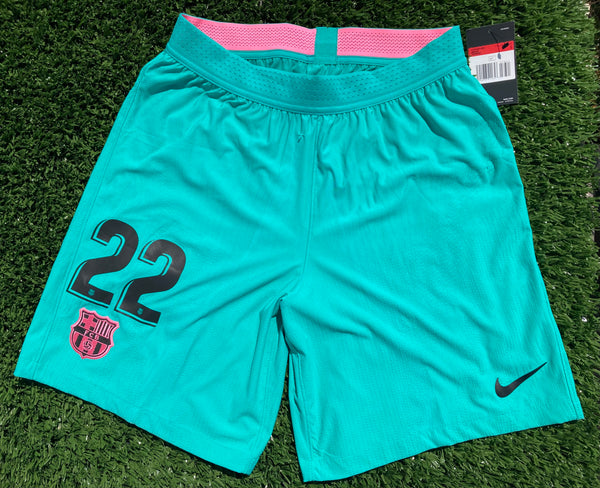 2020 - 2021 Barcelona FC Short Third Ansu Fati 22 Liga Player Issue Kitroom Size L