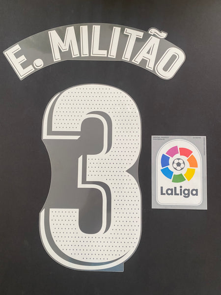 Name Set E. MILITÃO 3 Real Madrid 2021 2022 Away La Liga Player Issue