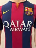 2014-2015 FC Barcelona Home Shirt Pedro Rodríguez Champions Pre Owned Size S