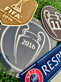 2016-2017 Real Madrid CF Away Name Set Patches Player Issue Kitroom Cristiano Ronaldo Final Champions League