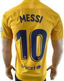 2020-2021 FC Barcelona Fourth Shirt Lionel Messi Senyera Pre Owned Size S