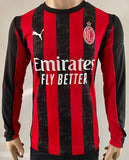 2025-2026 AC Milan Home Shirt Santiago Gimenez Long Sleeve Serie A New BNWT Size M