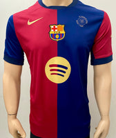 2024-2025 FC Barcelona Home Shirt Lamine Yamal La Liga Size M 125 Anniversary Patch New BNWT Size M