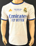 2021-2022 Real Madrid CF Home Shirt Karim Benzema Player Issue Kitroom Final Paris Champions Size 6