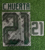 2026-2027 Mexico National Team Away Name Set and Number Cesar Huerta Player Issue Canton Merchandising