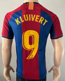 2018-2019 FC Barcelona Home Shirt Patrick Kluivert Special Edition 20 Years Anniversary Retro