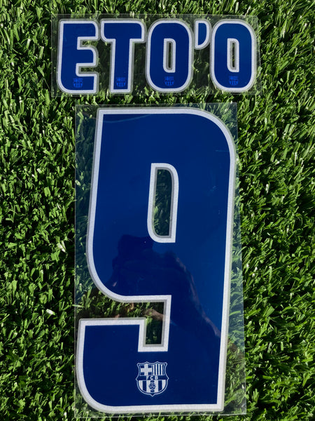 2005-2006 Eto’o FC Barcelona Away Name set and Number Sipesa