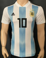 2018 World Cup Argentina National Team Home Shirt Messi Pre Owned Size S