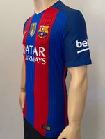 2016-2017 FC Barcelona Home Shirt Messi Player Issue Kitroom La Liga Size L