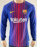 2017-2018 FC Barcelona Home Shirt Lionel Messi Player Issue Kitroom Champions League New BNTW Size L (Fitted)
